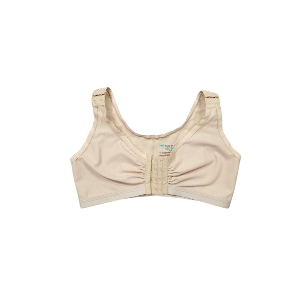 Marena Recovery Post Surgical Bra Beige Nude 3840 Front Closure Compression